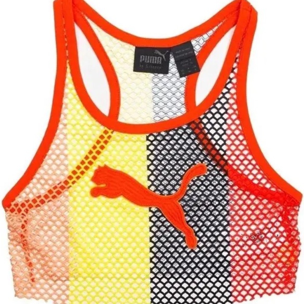 FENTY PUMA By RIHANNA Cropped Fishnet Tank Top